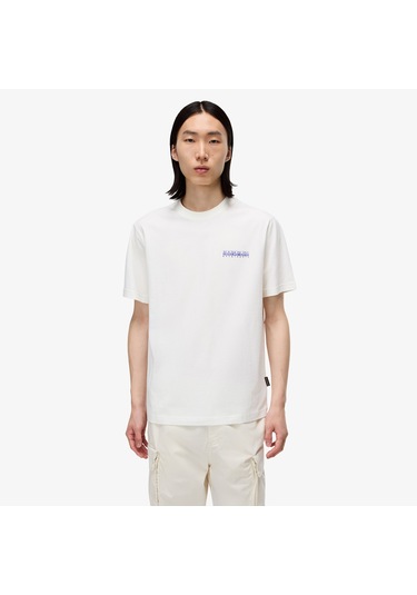 Napapijri S-guide Erkek Beyaz T-shirt Np0a88v62061 Beyaz