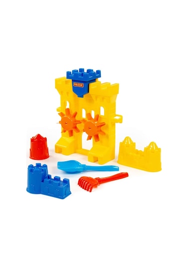 Polesie Set No.466 Kale Kum Değirmeni, Kürek No.5 Tırmık No.5 K Çok Renkli