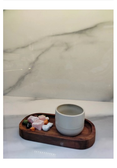 Ahşaplı Rustik Seramik Espresso Sıcak Kahve Fincanı