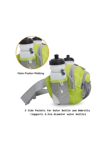 Flybuy Yürüyüşü Yürüyüşü Yeşil Tutacağı Su Su Şişesi Olan Köpek Geçirmez Dağ Çantası Çantası Bel Bel Xh Yeşil