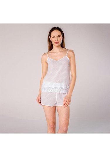 Miespiga Pearl Vual Dantelli Detaylı Şortlu Kadın Pijama Takımı