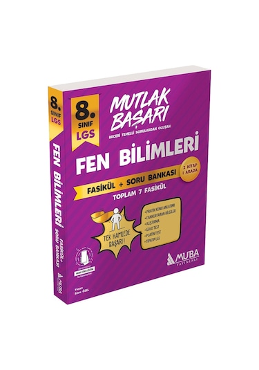 8.Sınıf LGS Mutlak Başarı Fen Bilimleri Fasikül ve Soru Bankası -  Muba Yayınları