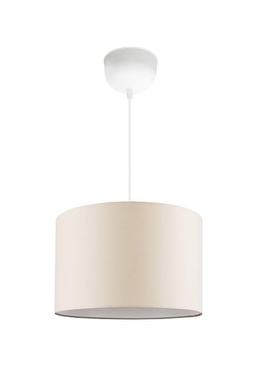 Krem Avize Kumaş Tekli Sarkıt Silindir Çap 30 Cm Pav67 Krem