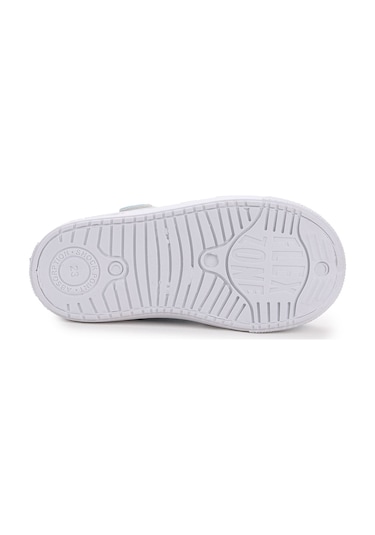 Sanbe 401 V 014 Cırtlı Erkek Bebek Keten Sandalet Mavi