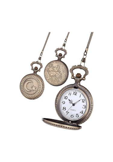 Spectrum Marka Ay Yıldızlı Köstekli Erkek Cep Saati Stc00280