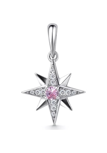 Gold Plaza Jewelry 925 Ayar Gümüş Yıldız Küpeler Taşlı Boyun Zinciri 188944894 Gri