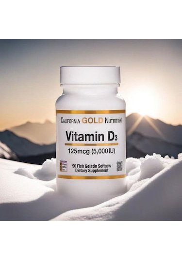 California Gold Nutrition Vitamin D3 Vitamin 125 Mcg 5.000 IU 90 Softjel