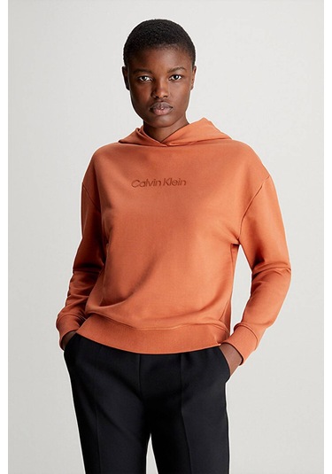 Calvin Klein Kadın Sweatshirt-k20k205449 Kahverengi