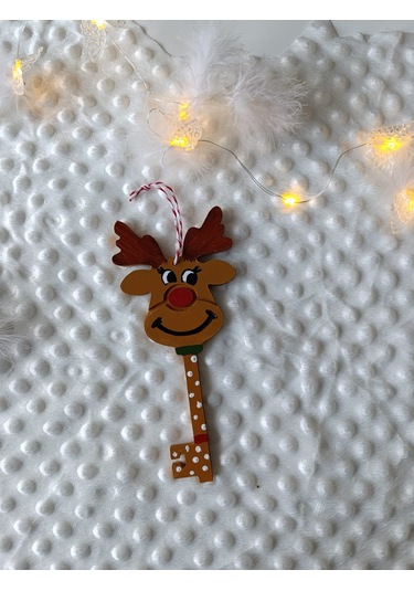 Geyik Anahtar Tılsım Noel Süslemeleri Noel Ağacı Asma Geyik Akses