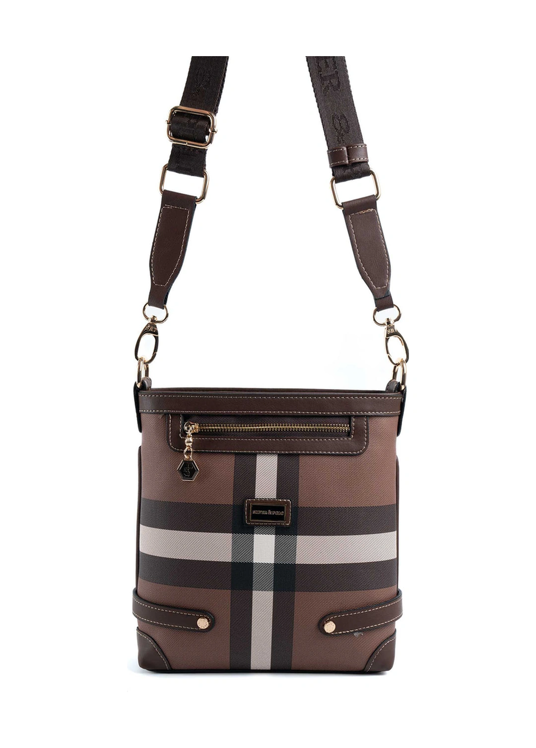 Silver Polo Kadın Çapraz Çanta 1120 Koyu Kahverengi