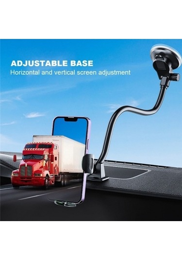 Wondernest X034 Evrensel Kamyon Otobüs Panosu Esnek Ayarlanabilir Vantuzlu Ön Cam Telefon Tutucu Yeşil Yeşil