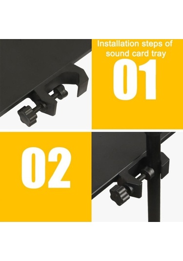 Novahub Ses Kartı Tepsisi Mikrofon Tripod Standı Canlı Mikrofon Plastik Tripod Braketi Aksesuarlarına Uygun Stand