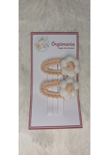 Amigurumi Toka - Çıtçıtlı El Örgüsü Toka 1 Çift Ten Rengi