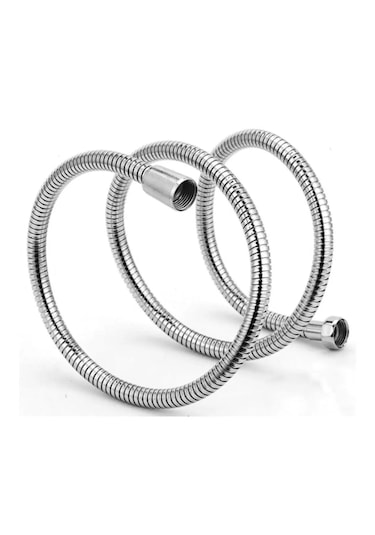 1. Kalite Spiral Duş Hortumu 3 Katmanlı Dayanıklı Tasarım Krom