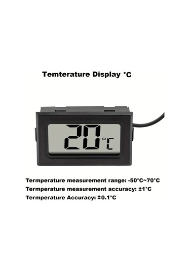 Boatshop1 6 Adet Lcd Ekranlı Mini Dijital Nem Ve Sıcaklık Termometresi Su Isıtıcısı Sera Kutuları İçin Dış Mekan Nem Ölçer Santigrat