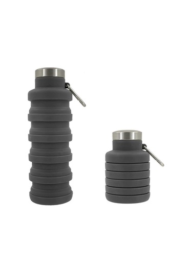 2025 Katlanabilir Su Bardağı 500ml , 1 Adet Gıda Sınıfı Silikon Su Bardağı, Taşınabilir Spor Su Bardağı, Sızdırmaz Tekrar Kullanılabilir Su Bardağı Siyah Çok Renkli