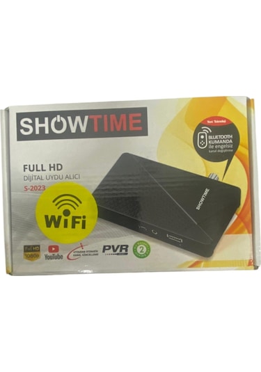 Showtime S-2023 Wİ-Fİ Bluetooth Kumandalı Full HD Uydu Alıcı