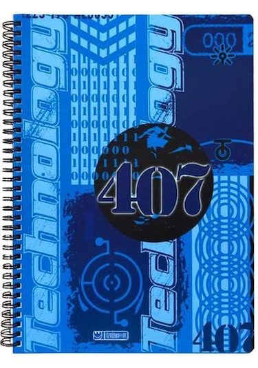 Özgün 407 A4 Karton Kapak Spiralli Defter 120 Yp. Kareli