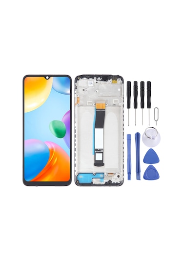 Poco Uyumlu 220333qp Poco C40 Ekran Lcd Full Çıtalı