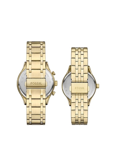 Fossil Fbq2899set Unisex Kol Saati Altın