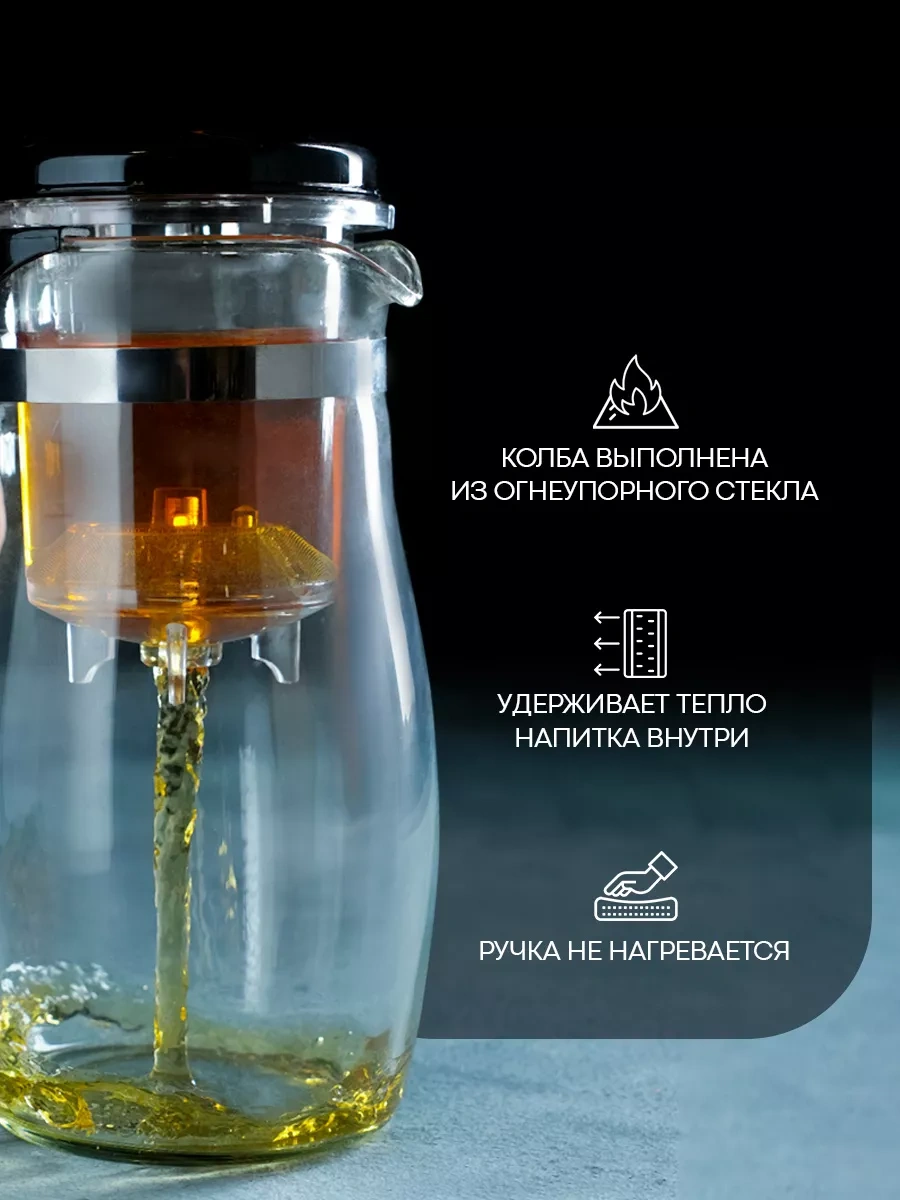 Magistro Cam Demlik "meksika" Süzgeçli 900 Ml 62340016 Beyaz