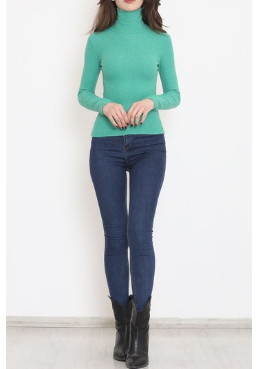 Mokashopin - Balıkçı Yaka Body Yeşil - 8338.1567. 001