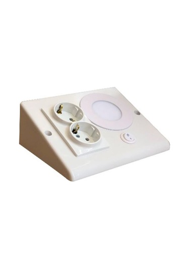 Tezgah Altı Prizli Aydınlatma 3 Watt/3200 K Gün Işığı / Beyaz Ka Beyaz