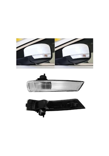 Ford Focus Uyumlu Ayna Sinyali Beyaz Zemin Sağ-sol 2 Adet 2008-2018