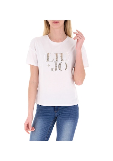 Liu.jo Liujo Wa6489js923 Kadın Tişört Beyaz