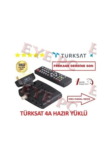 EYEPC Mini Sd Digital Sistem Uydu Alıcı 4A Yüklü Alıcı