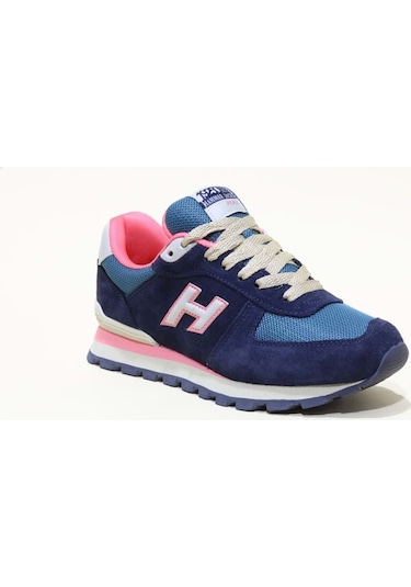 Hammer Jack Peru Lacivert Coral Kadın Hakiki Deri Sneakers Ayakkabı Lacivert