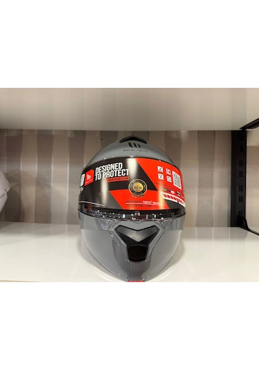 Mt Helmets Mt Genesis Sv A12 Çene Açılır Motosiklet Kaskı Nardo Gri