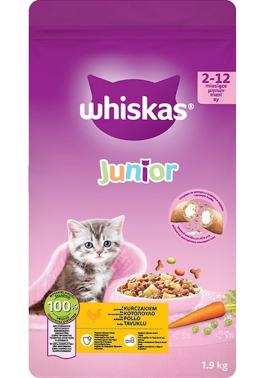 Whiskas Junior Tavuklu Yavru Kedi Maması 1900 G