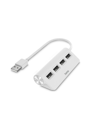 Usb Hub, 4 Ports, Usb 2.0, 480 Mbit/s, Beyaz