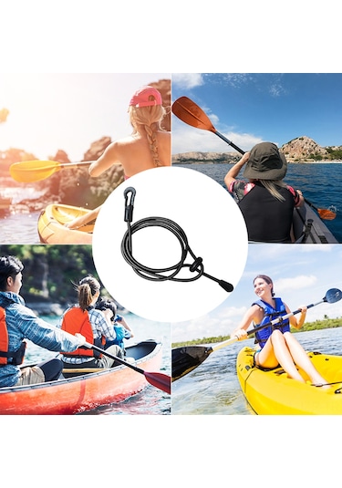 Geeroyoo Kano Ve Sörf Tahtası İçin Pratik Naylon Kürek Bağı - 110 Cm Uzunluk, 2 Adet