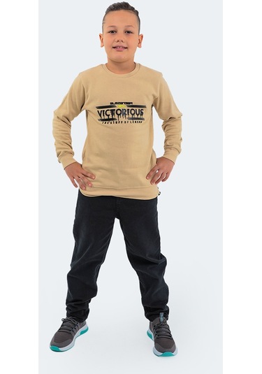 Slazenger DUNA IN Çocuk  Bej Sweatshirt