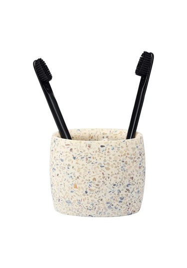 Bergenson Bjorn Bath Mosaic Diş Fırçası Ve Macunu İçin Bardak Standı 444588016 Açık Bej