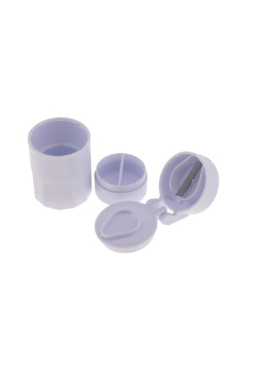 Dolıty Hap Tablet Öğütücü Bölücü Kesici Saklama Beyaz Beyaz