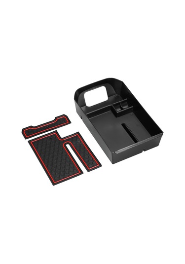 Skycity Toyota Rav4 2019-2020 Araç Kol Dayama Sandığı Bölücü Aksesuarı - Abs Ve Silikon Malzeme, Anti Kayma Matlı, Organize Edici Depolama Kutusu