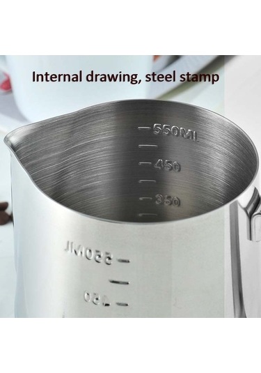 Dancemonkey 1000 Ml 304 Paslanmaz Çelik Süt Fincanı Kepçeli Cezve