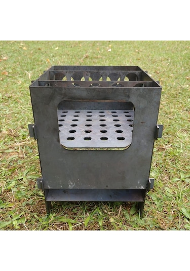 XL Ateş Kutusu Çok Yakıtlı Taşınabilir Katlanır Kamp Ocağı Çınar Extreme Çok Renkli