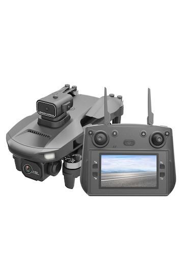 İdragon W9 Akıllı Mini Drone Fırçasız Motor Ekranlı Kumanda Çift Kameralı Drone