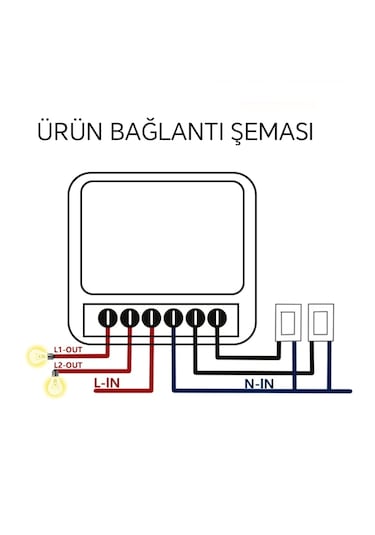 Tuya Destekli Wifi Akıllı İkili Anahtar