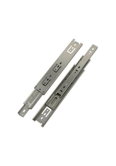 Minnes Teleskopik Çekmece Rayı H43Mm - 80Cm Gri
