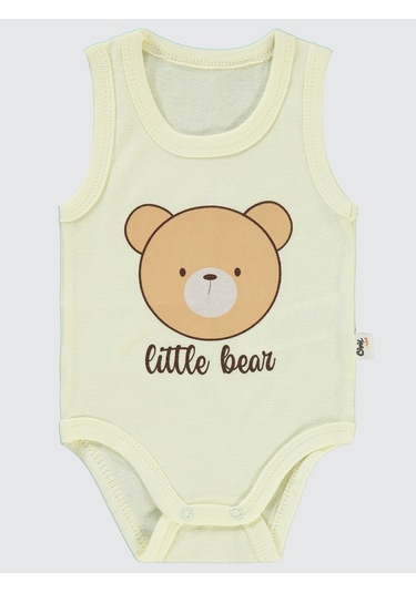 Civil Baby Erkek Bebek Çıtçıtlı Badi 1-36 Ay Fil Dişi Fil Dişi