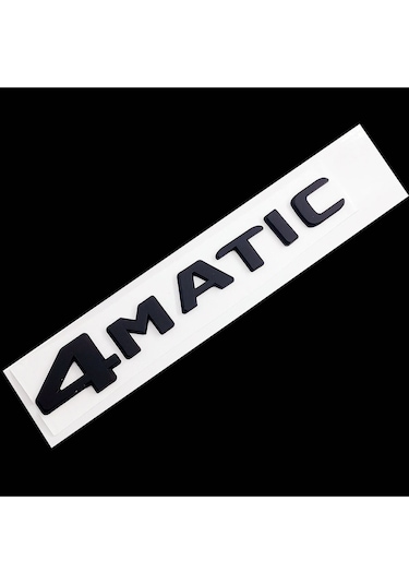 4 Matıc Siyah Bagaj Yazısı Arma Yazı Logo Sticker Universal