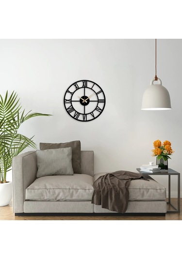Ivo Roma Rakamlı Duvar Saati Siyah