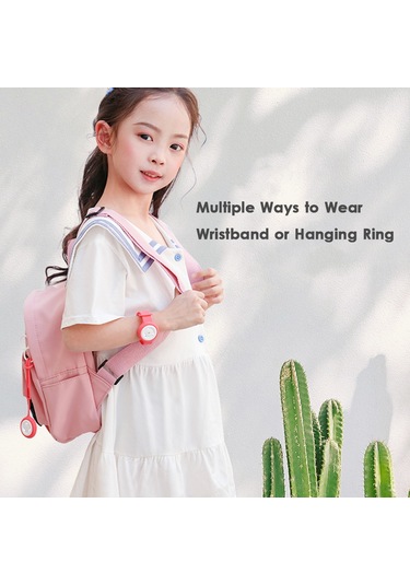 Singree Çocuklar İçin Ultrasonik Sinek Kovucu: Şarj Edilebilir Silikon Bileklik Ve Çanta Askısı - Hafif Mavi Dahili Pil