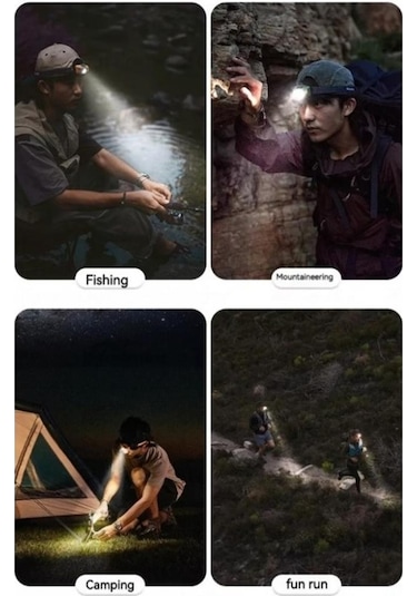 Naturehike Hakino 210 Lümen Kafa Lambası Çok Renkli