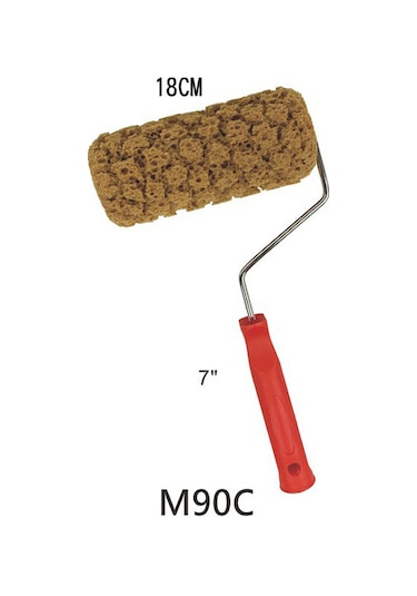 Youtek M90c Renkli İzlekli Sanatsal Boya Fırçası - Üç Renkli Pırlanta Işıklı Deniz Spongesi Rollü, Eşit Uygulama Ve Detaylı Çalışmalar İçin